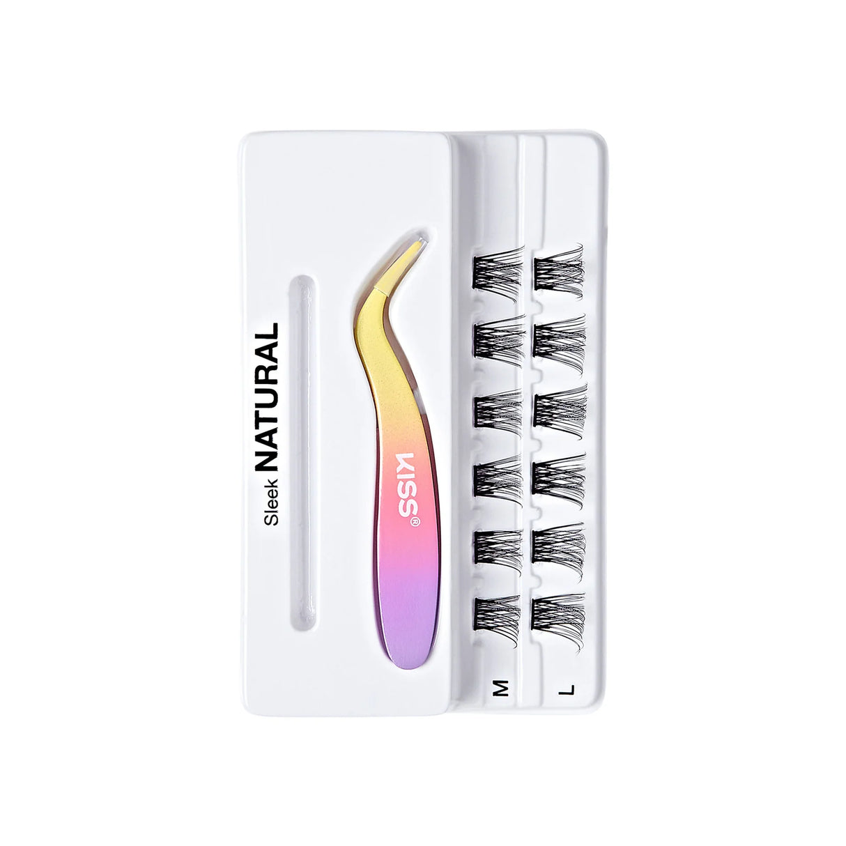 KISS imPRESS Falsies Individual Lashes With Mini Applicator - Sleek Natural, 12 count-731509913118-LR-351983-3-LR eShop