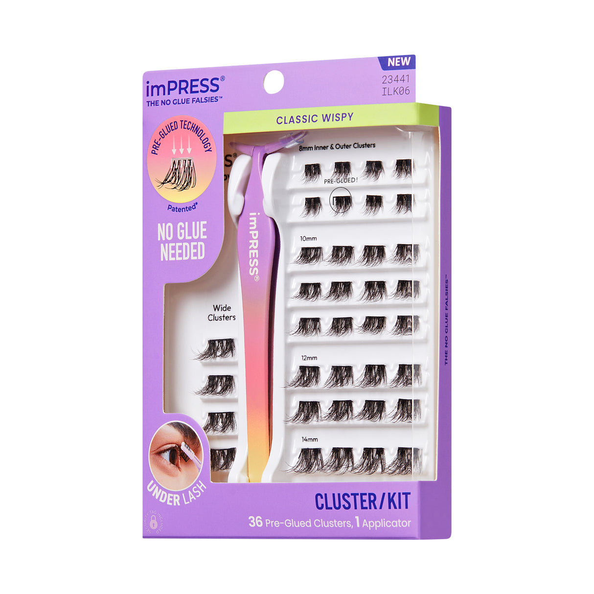 KISS imPress Press On False Lash Kit - Classic Wispy, 36 clusters-731509234411-LR-360018-8-LR eShop