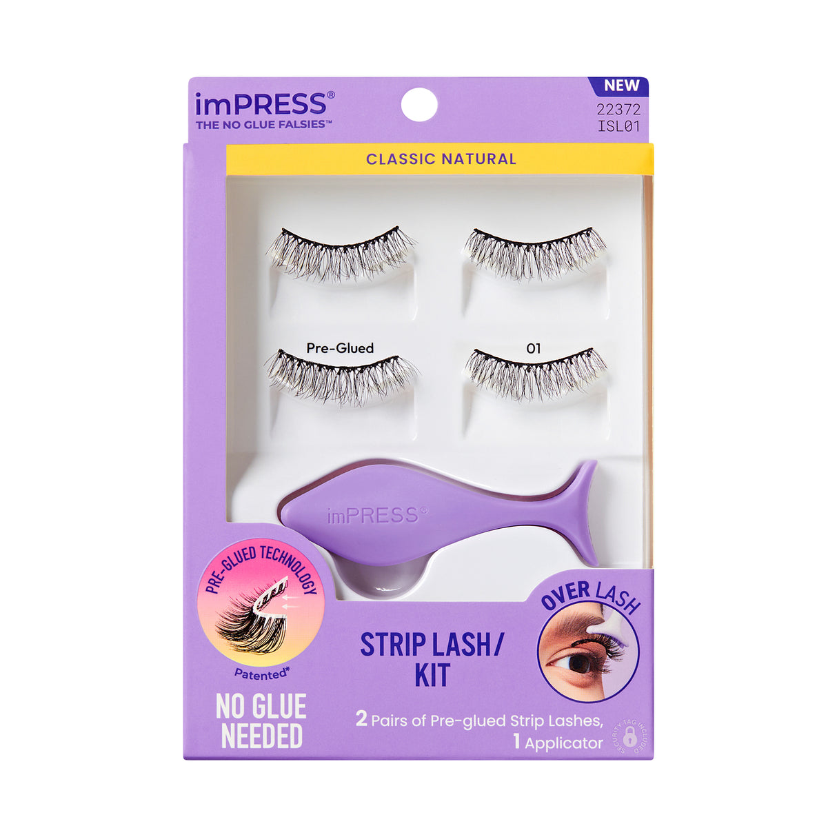 KISS imPRESS The No Glue Falsies - Classic Natural, 2 pairs-731509223729-LR-359950-1-LR eShop