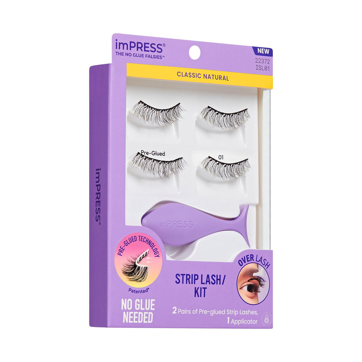 KISS imPRESS The No Glue Falsies - Classic Natural, 2 pairs-731509223729-LR-359950-6-LR eShop