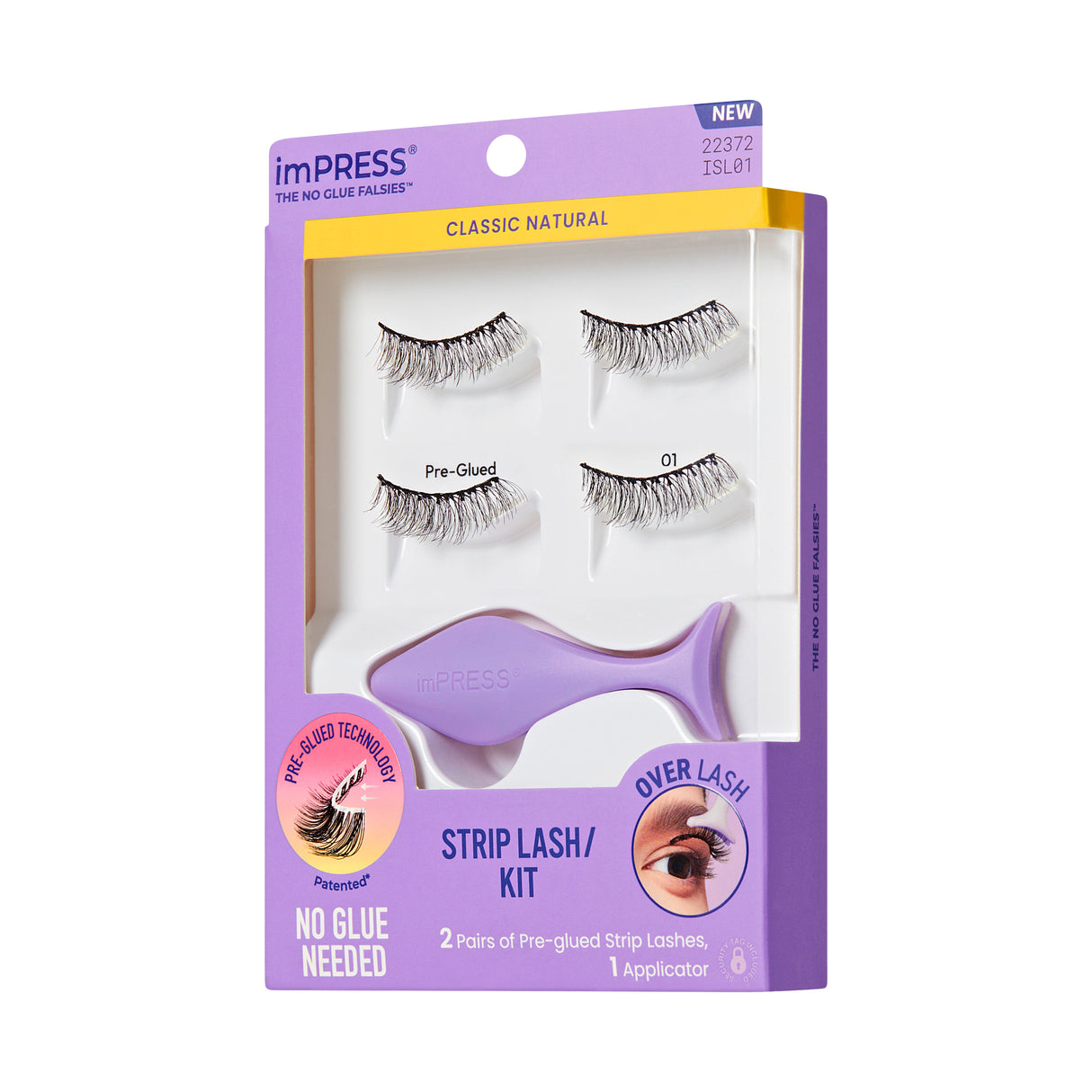 KISS imPRESS The No Glue Falsies - Classic Natural, 2 pairs-731509223729-LR-359950-8-LR eShop