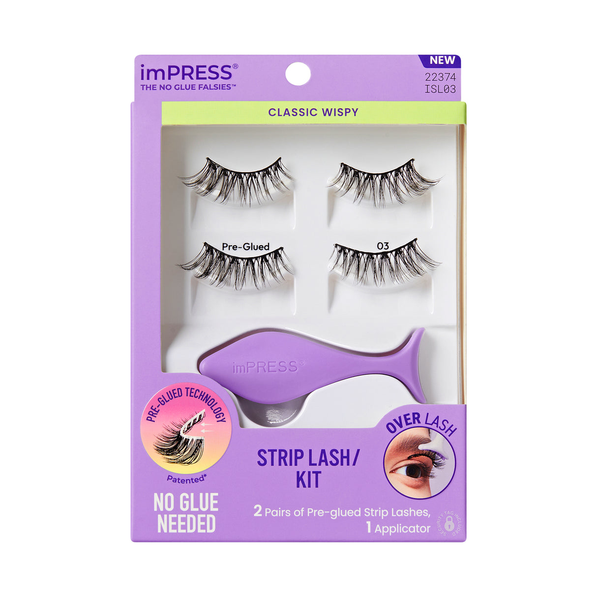 KISS imPRESS The No Glue Falsies - Classic Wispy, 2 pairs-731509223743-LR-359952-1-LR eShop