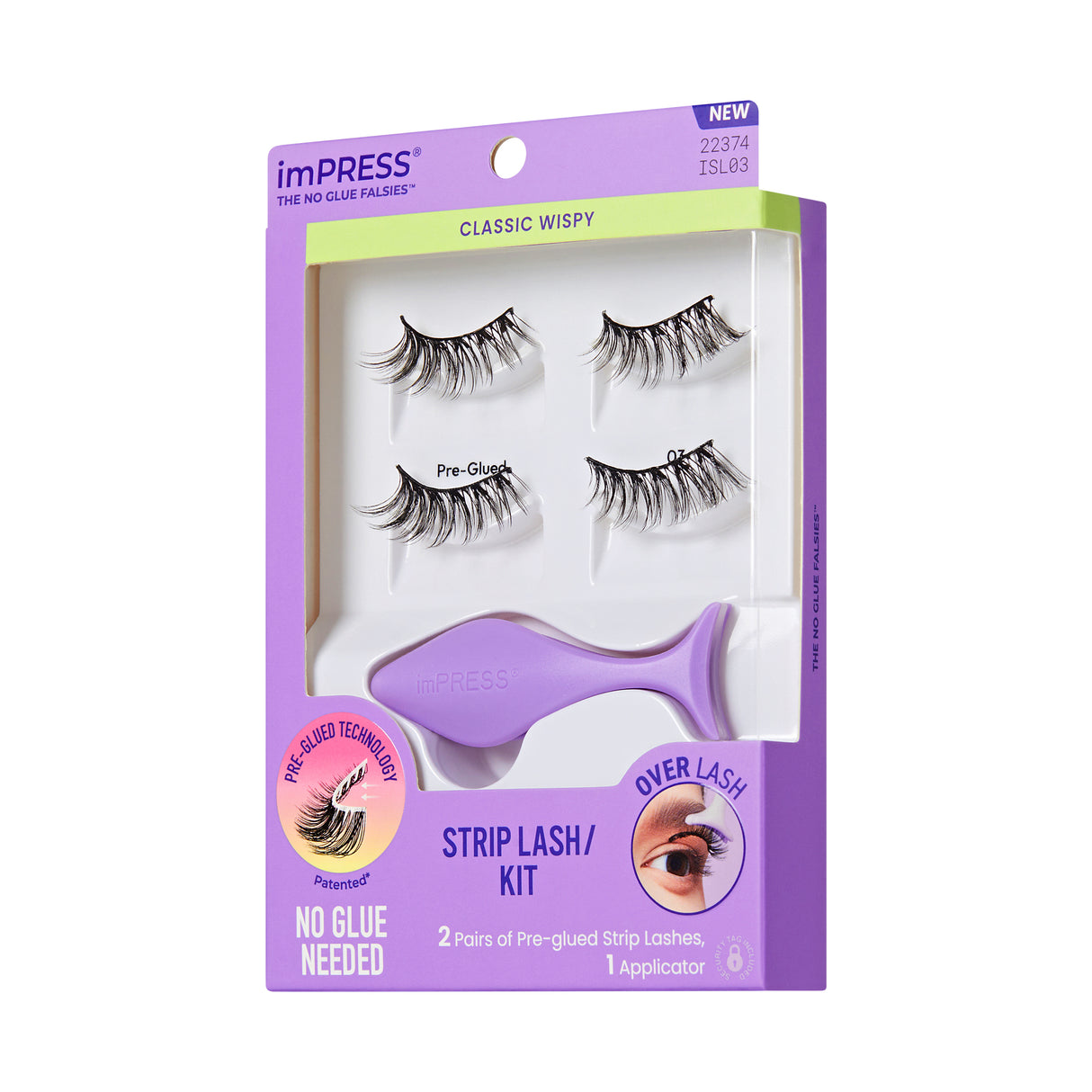 KISS imPRESS The No Glue Falsies - Classic Wispy, 2 pairs-731509223743-LR-359952-7-LR eShop
