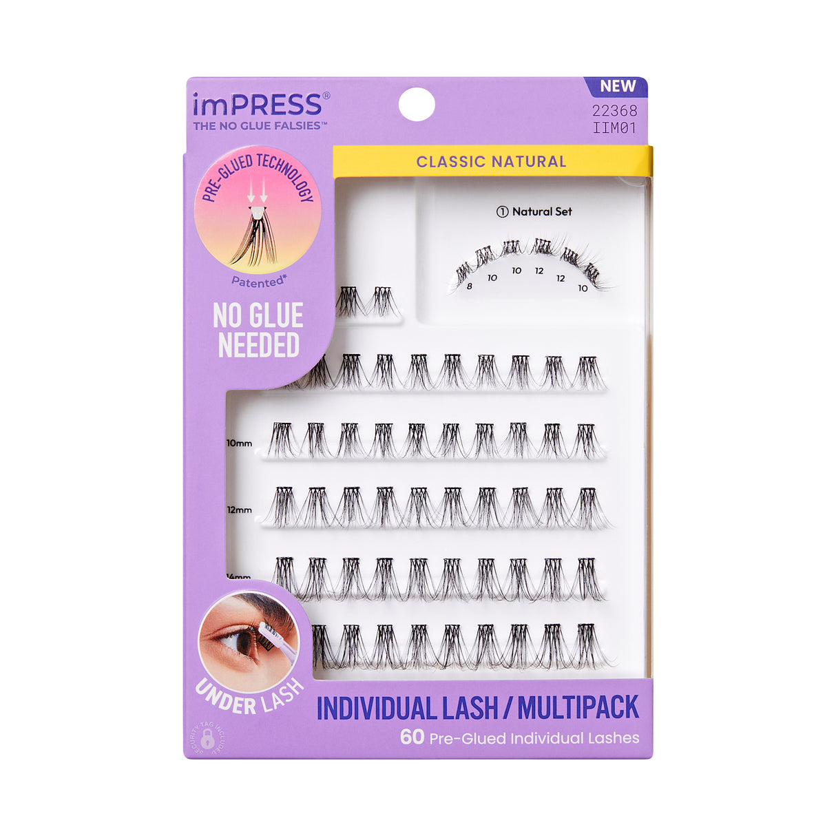 KISS imPRESS The No Glue Falsies Individual Lash Multipack - Classic Natural, 60 count-731509223682-LR-359948-1-LR eShop