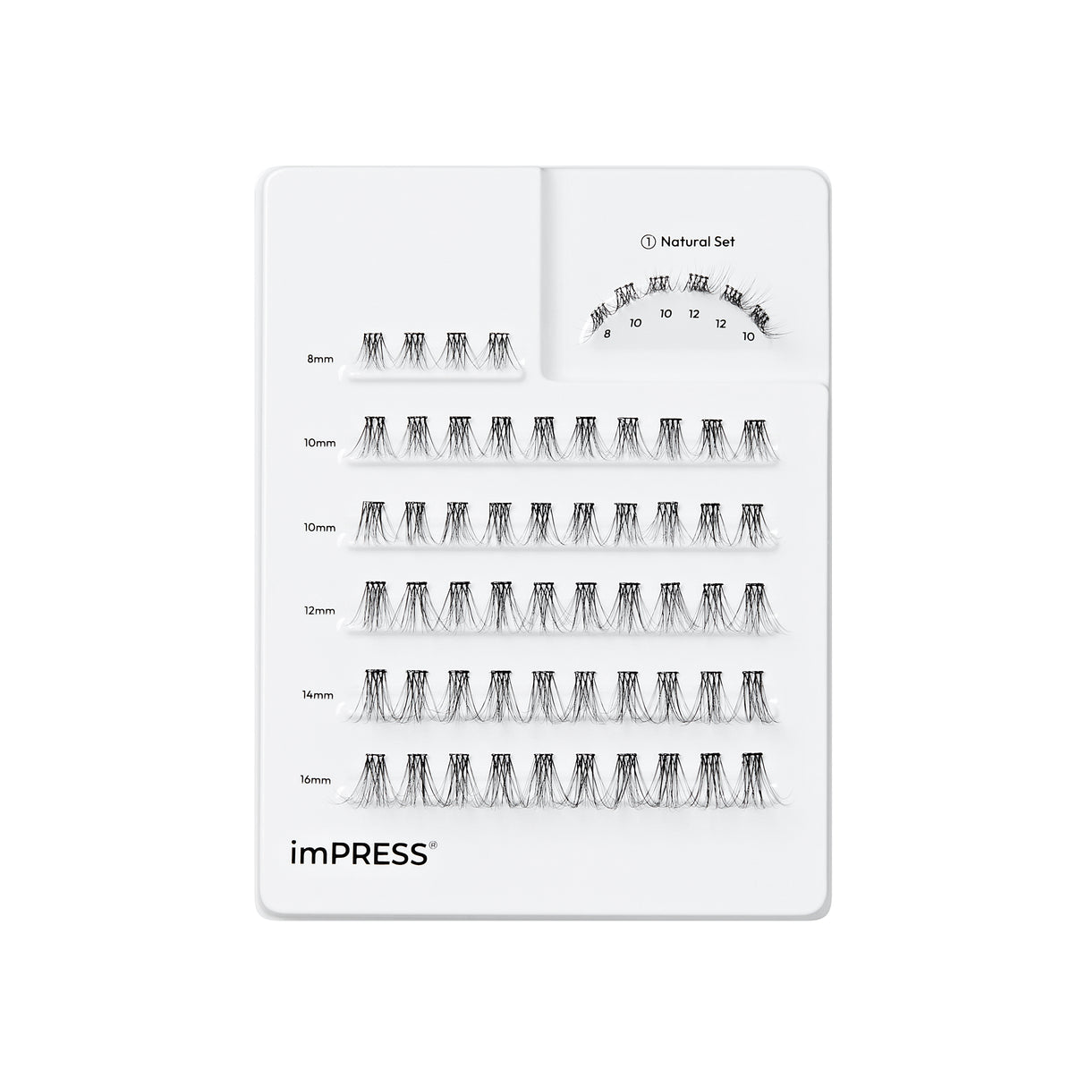 KISS imPRESS The No Glue Falsies Individual Lash Multipack - Classic Natural, 60 count-731509223682-LR-359948-2-LR eShop