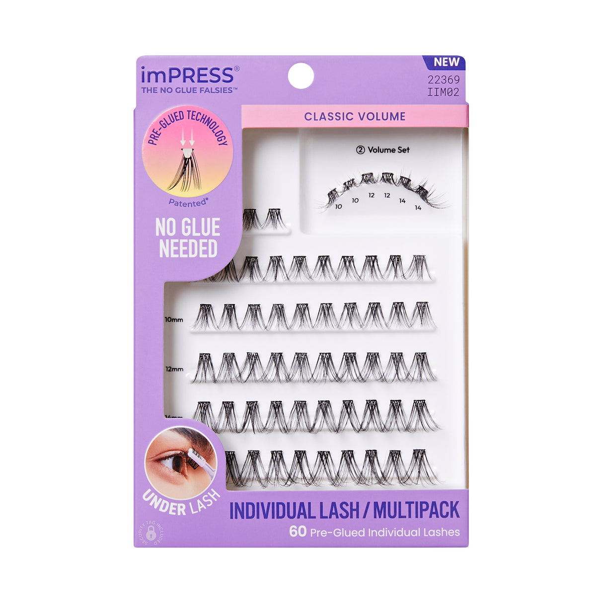 KISS imPRESS The No Glue Falsies Individual Lash Multipack - Classic Volume, 60 count-731509223699-LR-359949-1-LR eShop