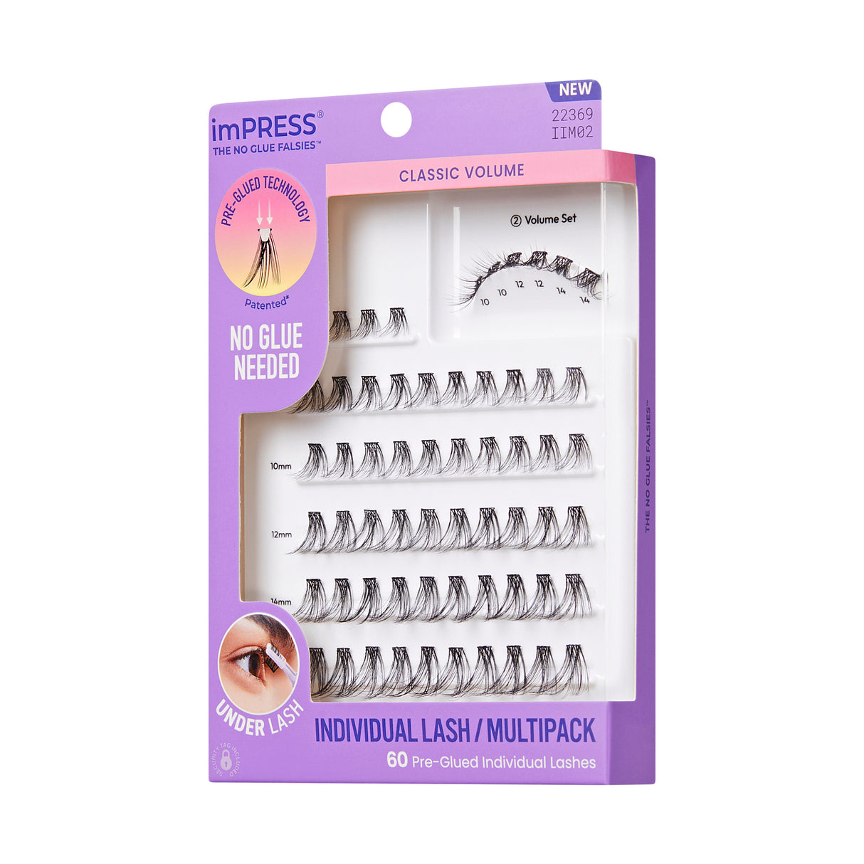 KISS imPRESS The No Glue Falsies Individual Lash Multipack - Classic Volume, 60 count-731509223699-LR-359949-8-LR eShop