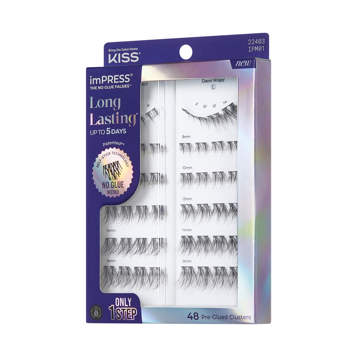 KISS imPRESS The No Glue Falsies Lash Clusters Kit - Demi Wispy, 48 clusters-731509224030-LR-359954-10-LR eShop
