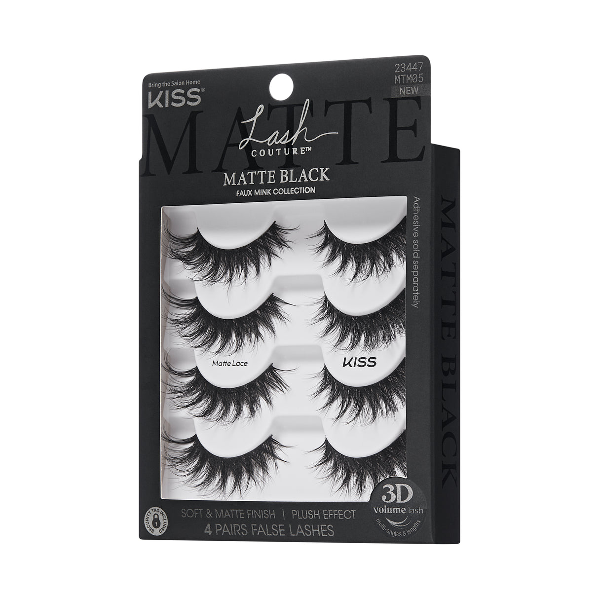KISS Lash Couture Matte Collection 3D False Lashes - Matte Lace, 4 pairs-731509234473-LR-360021-7-LR eShop