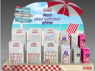 KISS - Nail Your Summer Glow - Manicure and Pedicure Nail Display Kit, 24 Count-731509204575-LR-358547-1-LR eShop