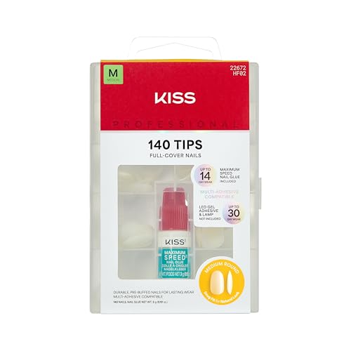 KISS Natural Professional Coverage Premium Faux Nails - Earthly, 140 count-731509226720-LR-359999-1-LR eShop