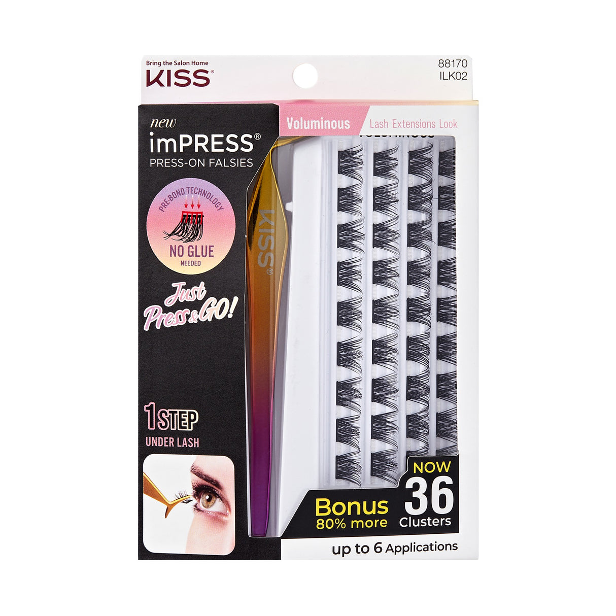 KISS Products imPRESS Press-On Self Adhesive Lashes - Voluminous, 20 count-731509881707-LR-346844-1-LR eShop