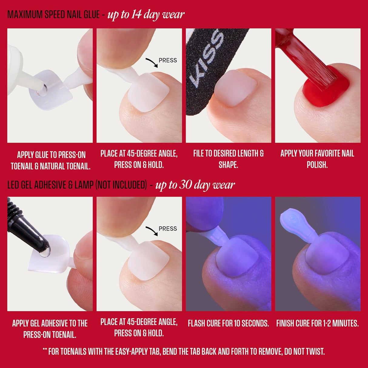 KISS Professional Full Cover False Toenails - Tippy Toes, 130 count-731509226492-LR-359991-5-LR eShop