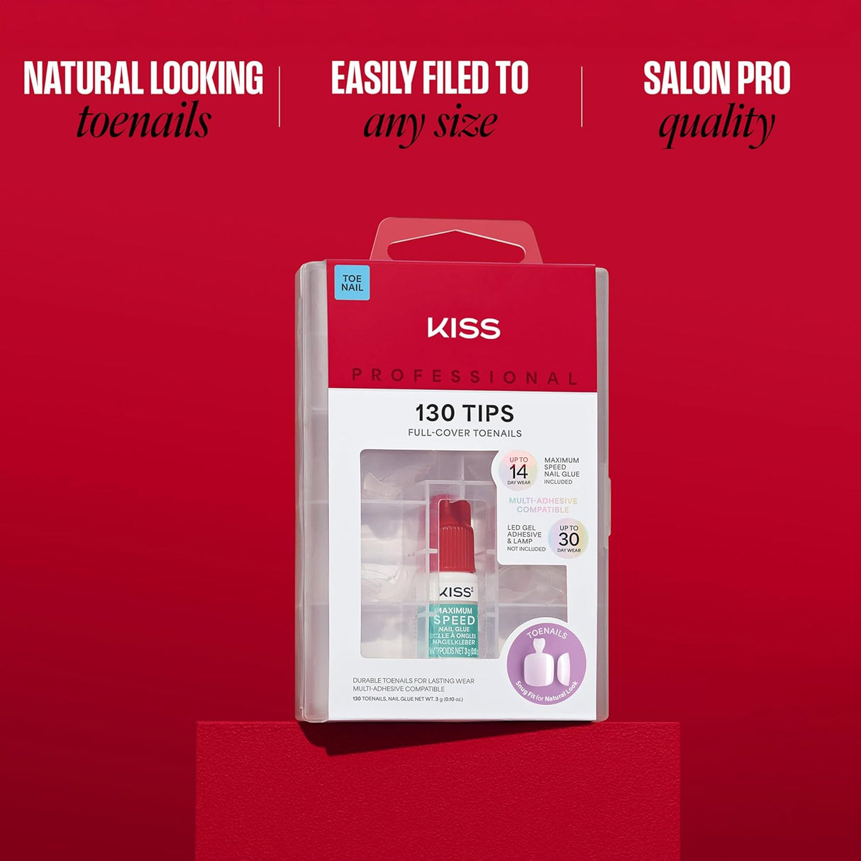 KISS Professional Full Cover False Toenails - Tippy Toes, 130 count-731509226492-LR-359991-6-LR eShop