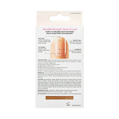 Kiss Salon Acrylic Nude French Nails - Breathtaking, 28-count-731509642667-LR-293973-10-LR eShop