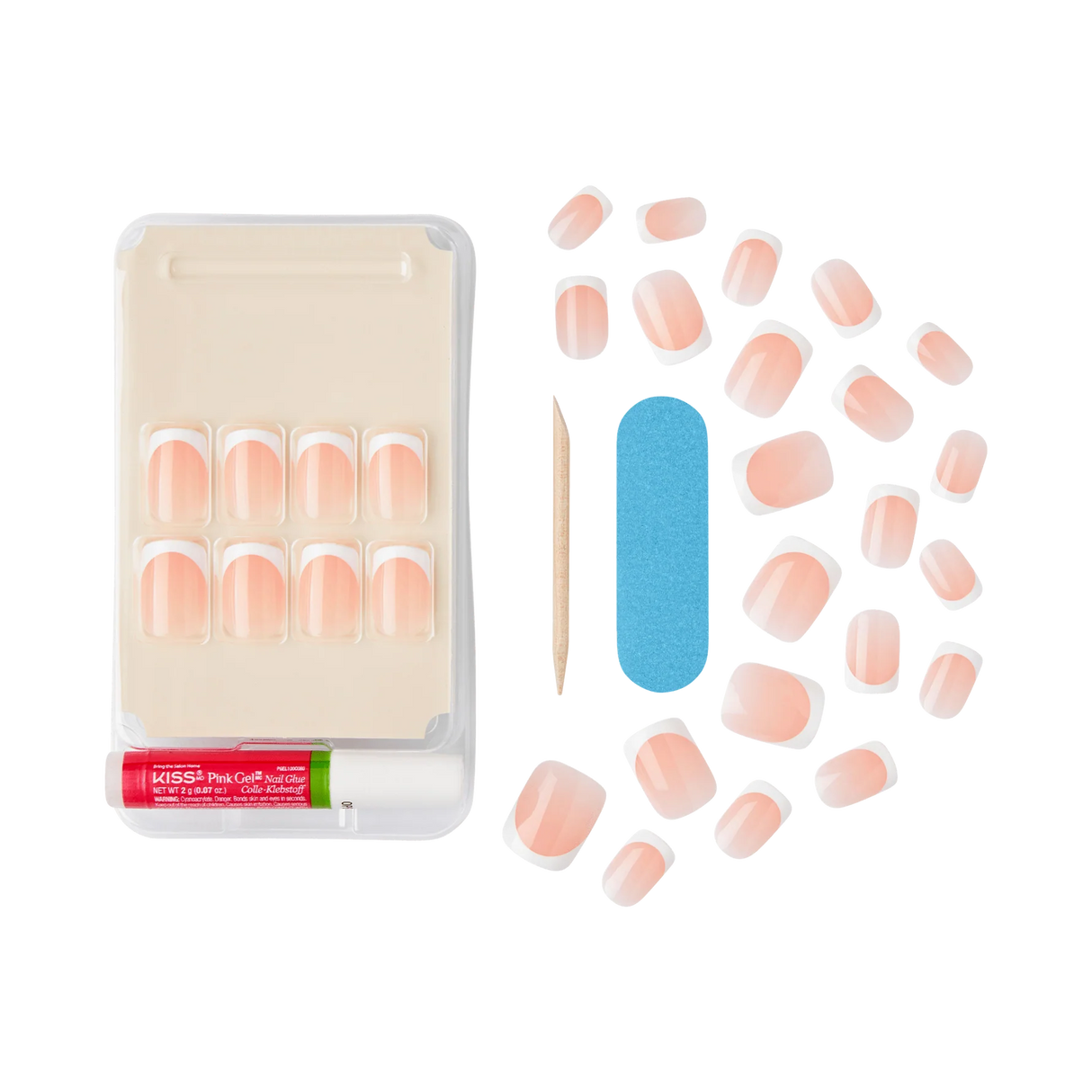 KISS Salon Acrylic Revolutionary French Press-On Nails - Bonjour-731509836059-LR-346854-2-LR eShop