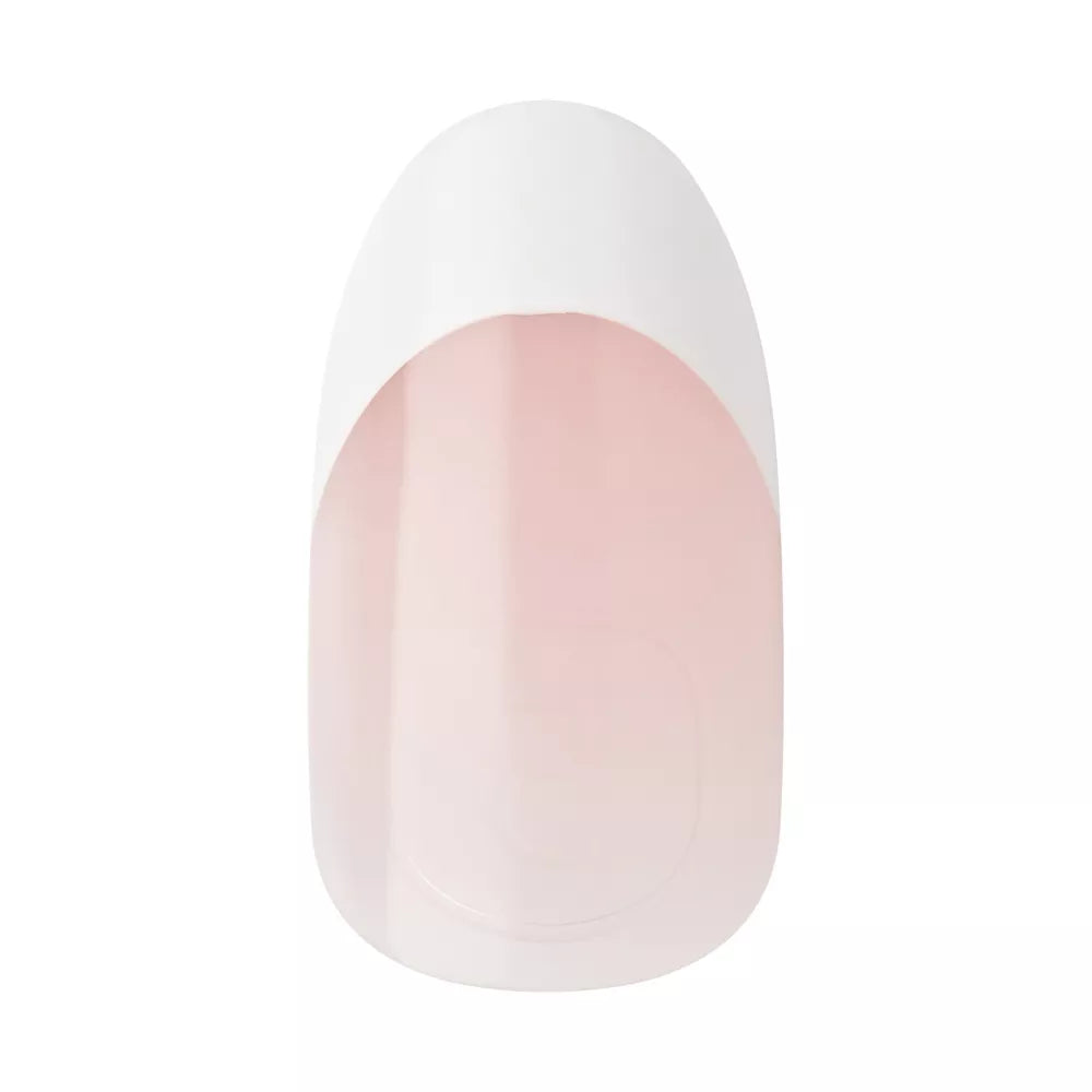 KISS Salon X-tend LED Soft Gel System Pure Fake Nails - Medium Oval French, 36 count-731509915853-LR-351985-3-LR eShop