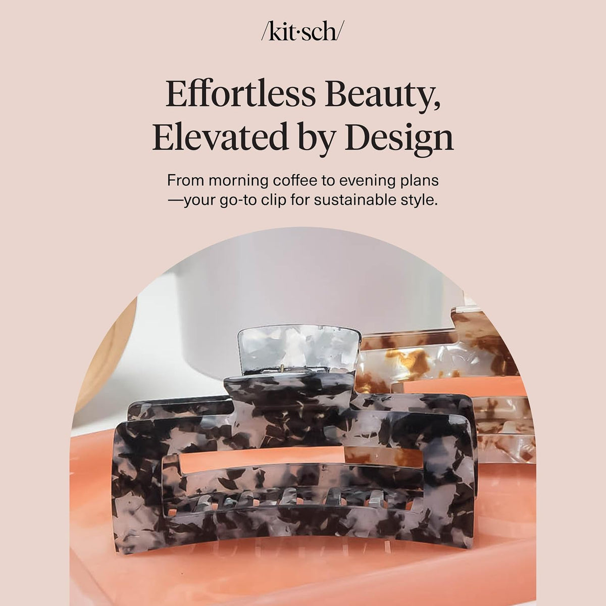 kitsch Jumbo Open Shaped Hair Clip for Women - Black-819677028190-LR-363797-8-LR eShop