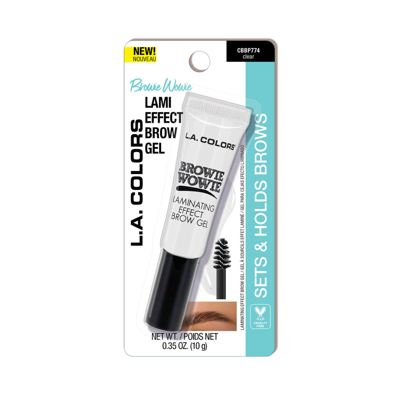 L.A. COLORS Browie Wowie Laminating Effect Brow Gel - CBBP774 Clear, Carded-081555737740-LR-352108-1-LR eShop