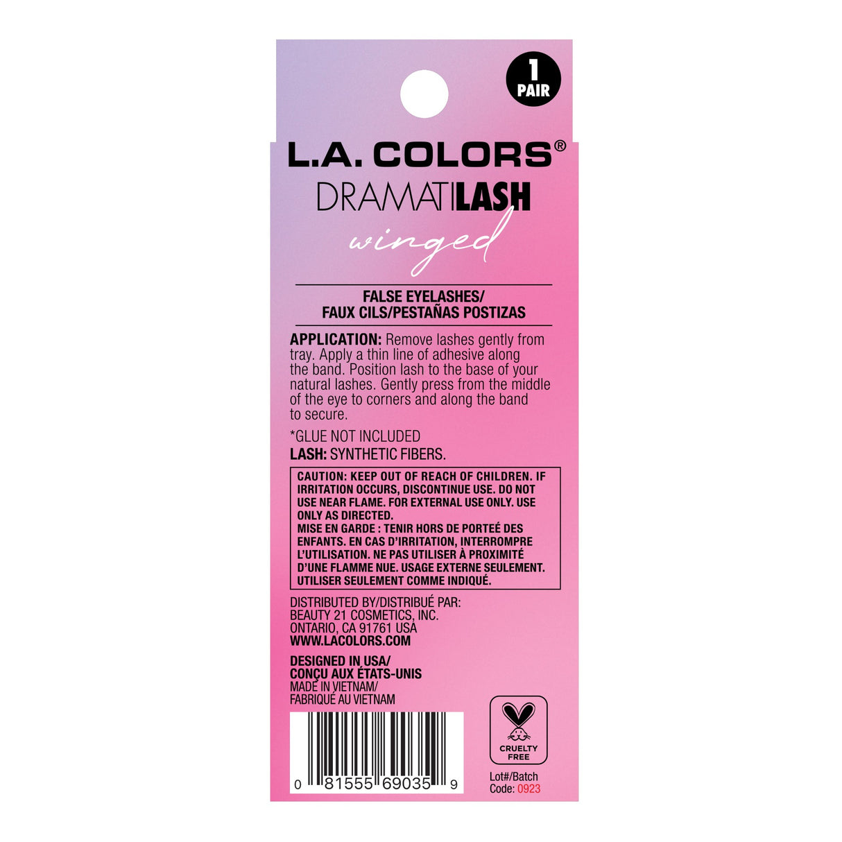 L.A. COLORS Dramatilash Winged Eyelashes - Volume Cat Eye-081555690359-LR-357012-3-LR eShop