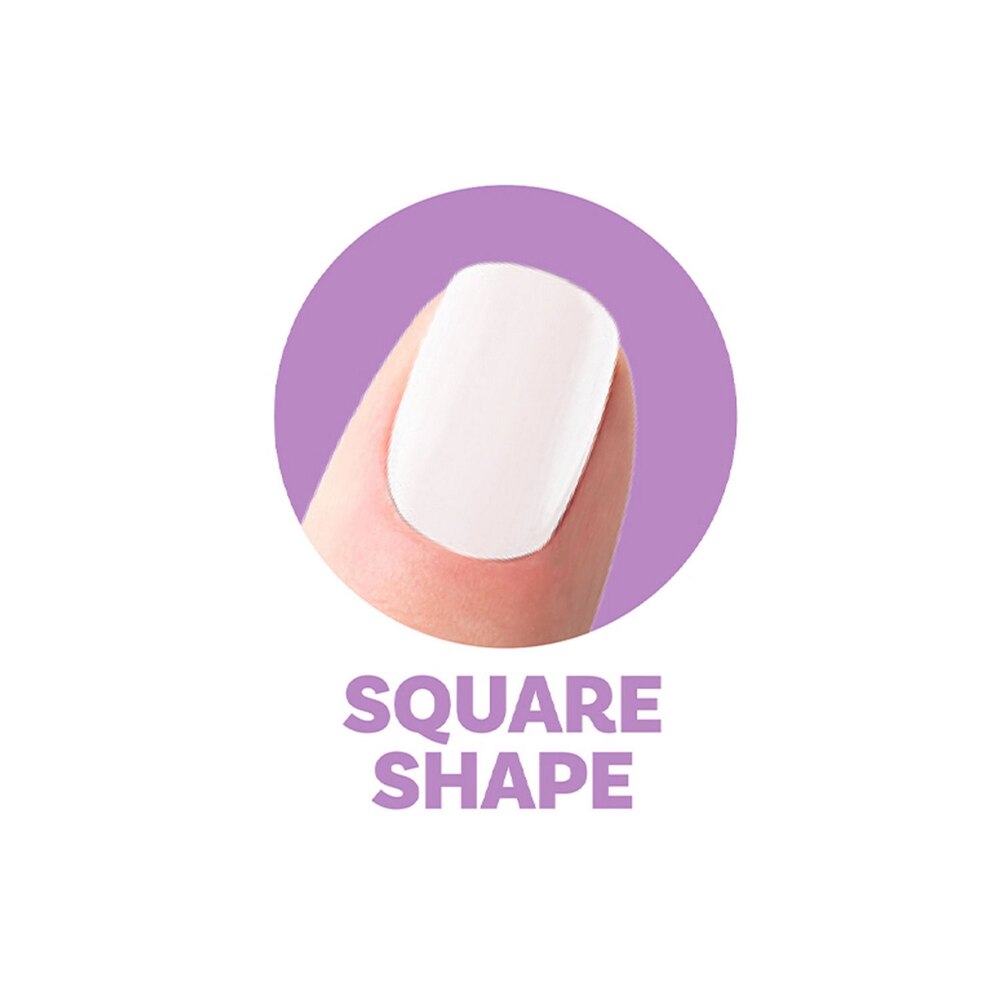 L.A. Colors Full Cover Artificial Nail Tips, Short Length, Square, 80 CT-081555740108-LR-338144-3-LR eShop