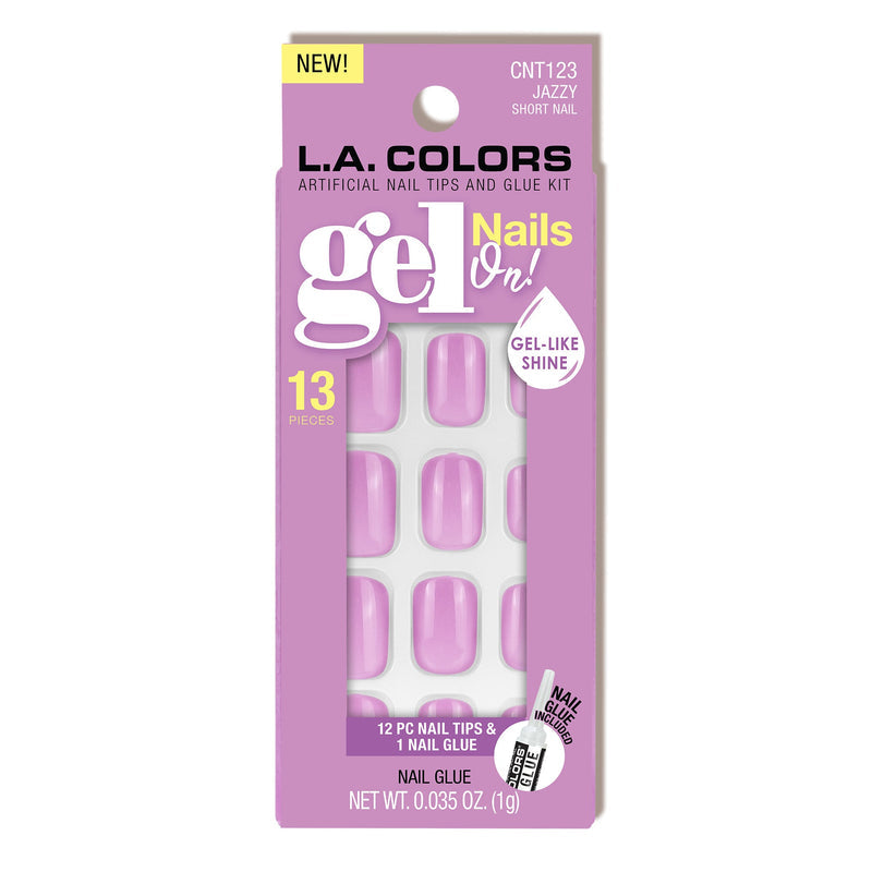 L.A. COLORS Gel Nails On! Artificial Nail Kit - Jazzy, 13 count-081555711238-LR-361232-1-LR eShop
