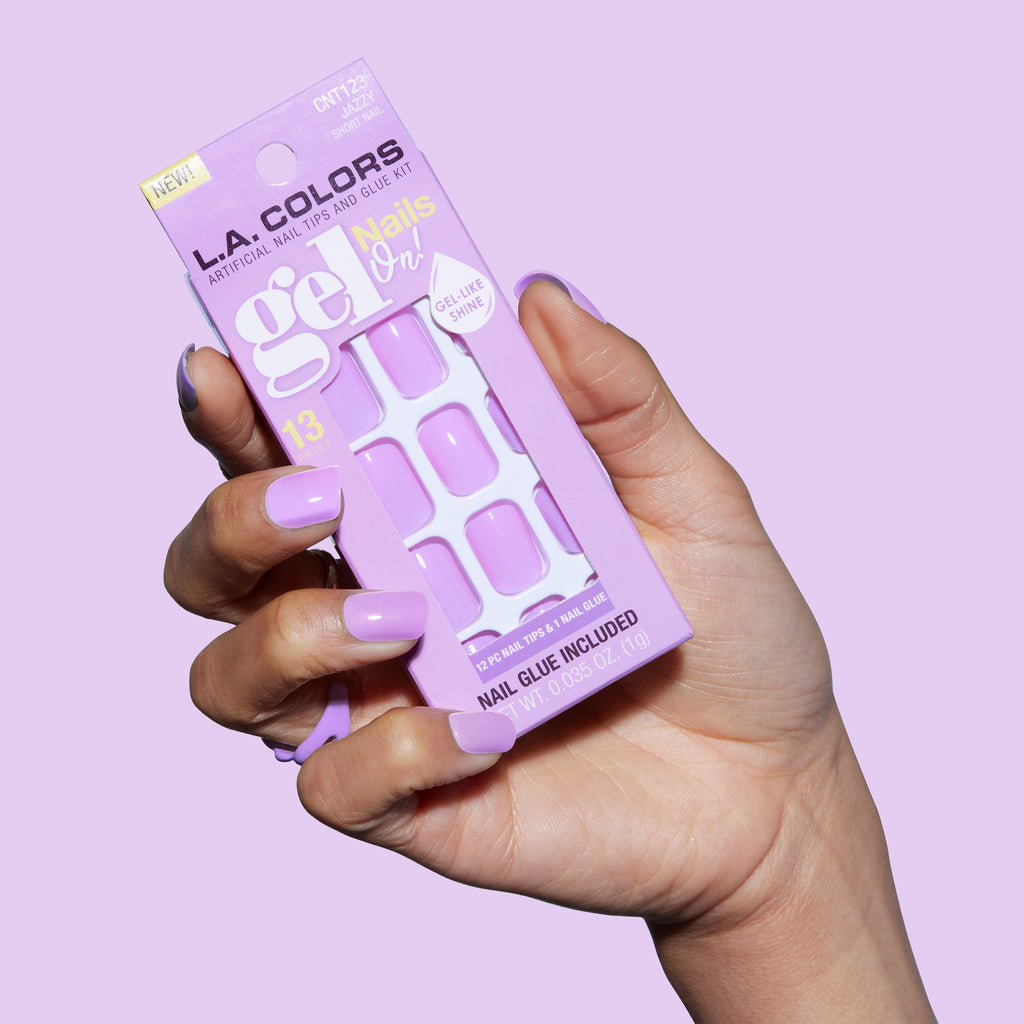 L.A. COLORS Gel Nails On! Artificial Nail Kit - Jazzy, 13 count-081555711238-LR-361232-3-LR eShop