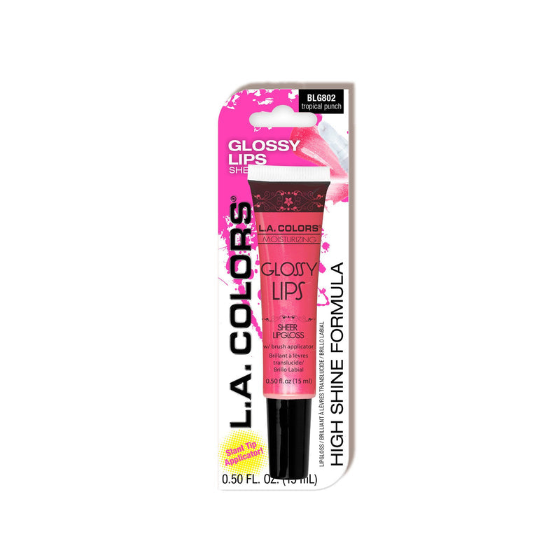 L.A. COLORS Glossy Lips Sheer Lipgloss - BLG802A Tropical Punch, Carded-081555738020-LR-336029-1-LR eShop