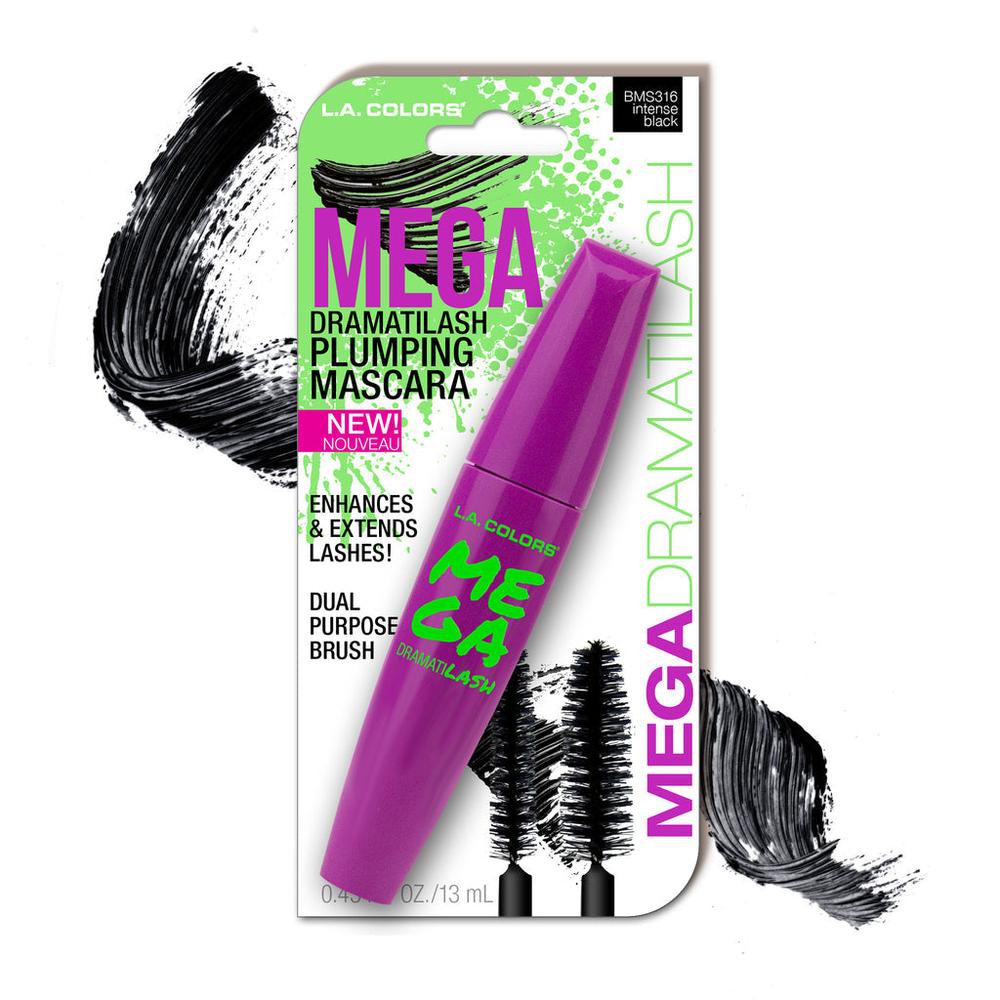 L.A. COLORS Mega Dramatilash Mascara - CBMS316 Intense Black, Carded-081555733162-LR-280525-1-LR eShop