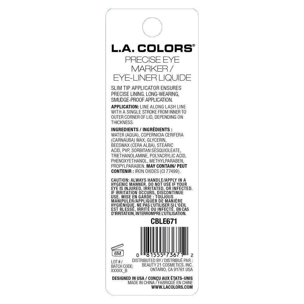 L.A. Colors Precise Eyeliner Marker - Black-081555736712-LR-309026-3-LR eShop