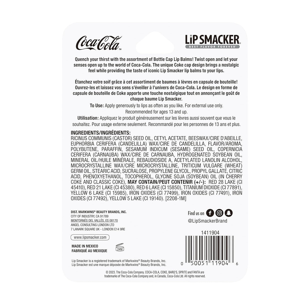 Lip Smacker Coca Cola Bottle Cap Lip Balm, 3 count-050051119046-LR-348945-5-LR eShop