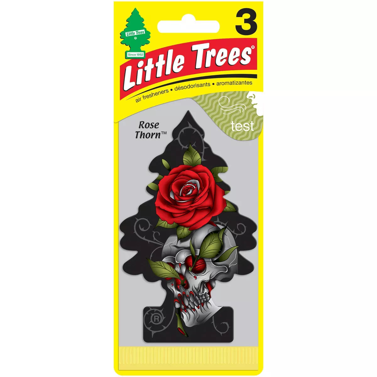 Little Trees Rose Thorn Hanging Air Freshener, 3 pack-076171373083-LR-355543-1-LR eShop