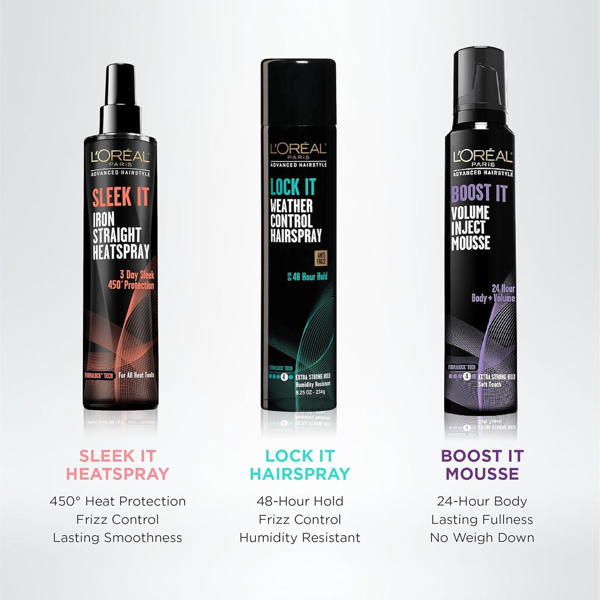 L'ORÉAL PARIS Advanced Hairstyle Sleek It Iron Straight Heat Spray, 5.7 fl. oz.-071249274699-LR-268861-3-LR eShop