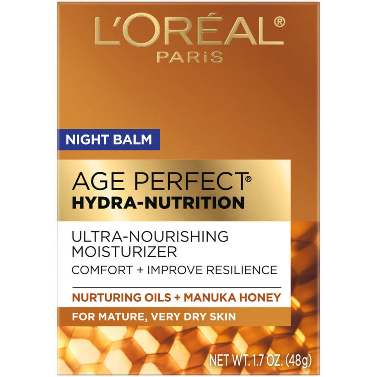 L'ORÉAL PARIS Age Perfect Skin Care Hydra-Nutrition Manuka Honey Night Balm, 1.7 oz-071249383018-LR-361704-1-LR eShop