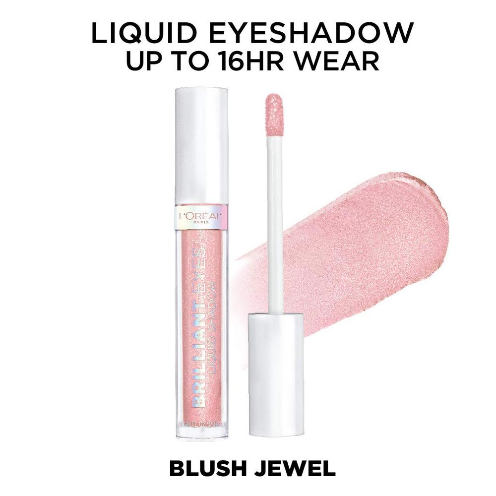 L'ORÉAL PARIS Brilliant Eyes Shimmer Liquid Eye Shadow Makeup, 415 Blush Jewel, 0.1 oz.-071249410578-LR-333966-3-LR eShop
