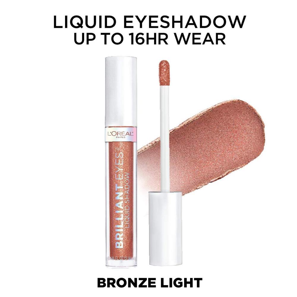 L'ORÉAL PARIS Brilliant Eyes Shimmer Liquid Eye Shadow Makeup, 440 Bronze Light, 0.1 oz.-071249410615-LR-333967-3-LR eShop