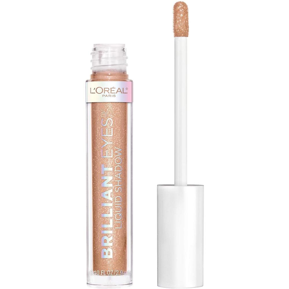L'ORÉAL PARIS Brilliant Eyes Shimmer Liquid Eye Shadow Makeup, 445 Amber Sparkle, 0.1 oz.-071249410608-LR-333971-1-LR eShop