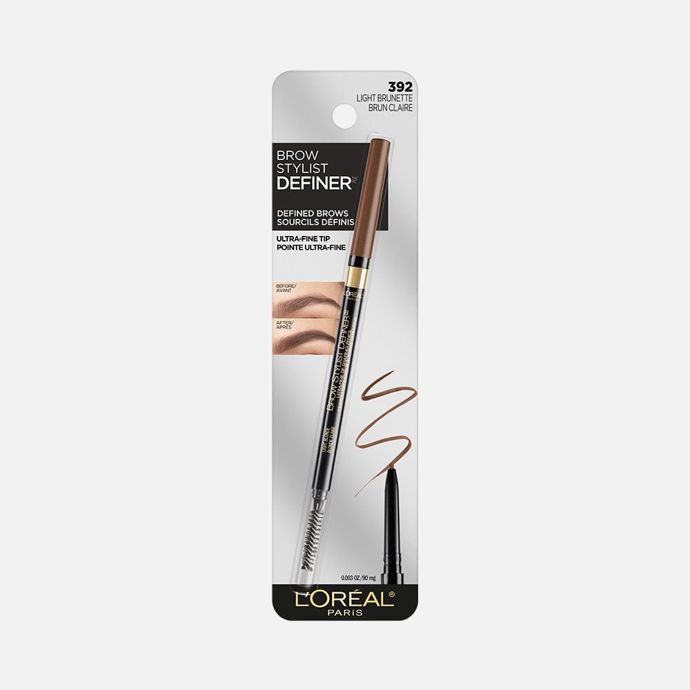 L'ORÉAL PARIS Brow Stylist Definer Waterproof Eyebrow Mechanical Pencil, 392 Light Brunette, 0.003 oz.-071249350751-LR-315092-1-LR eShop