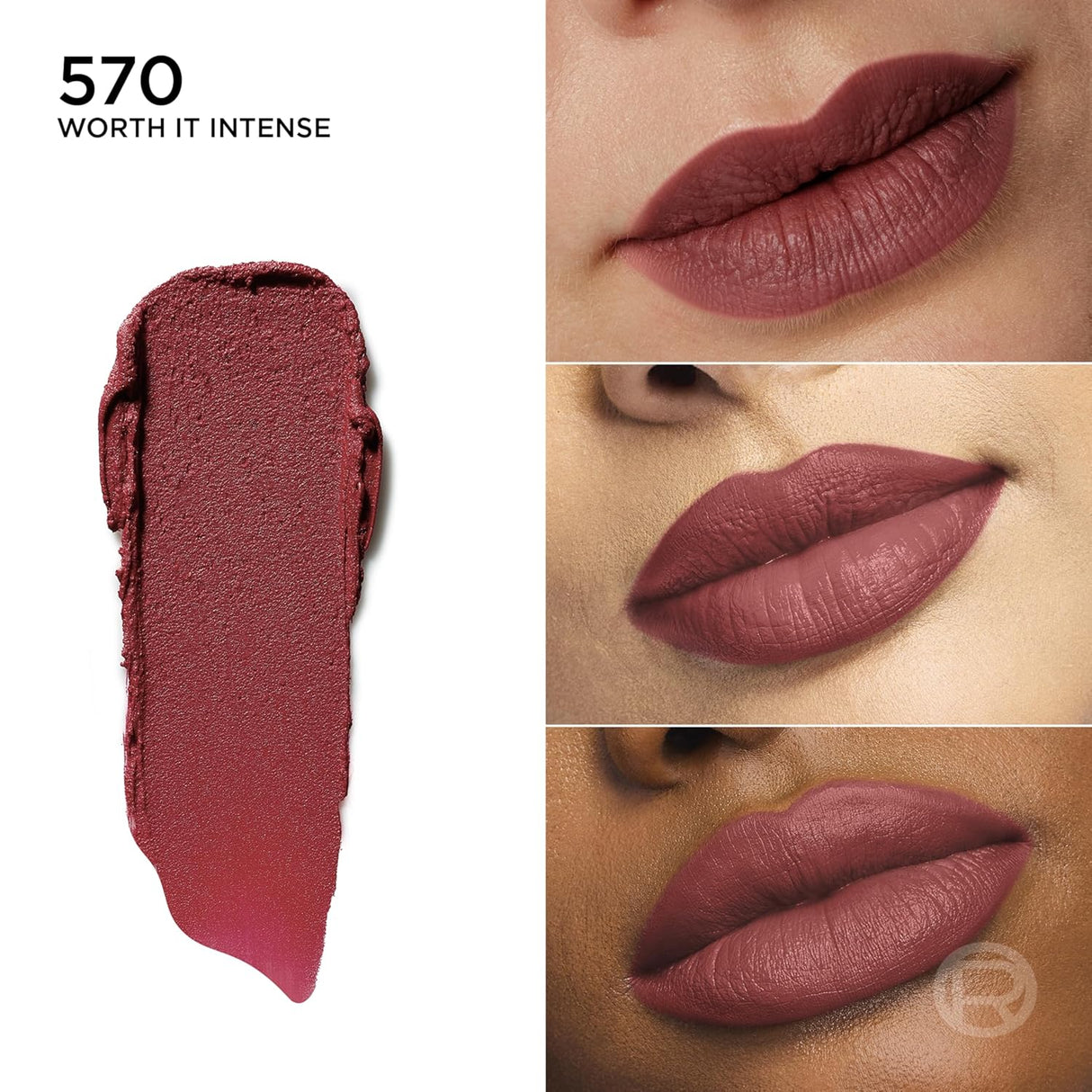 L'ORÉAL PARIS Colour Riche Blurred Matte Lipstick, 570 Worth It Intense-071249704523-LR-360323-3-LR eShop