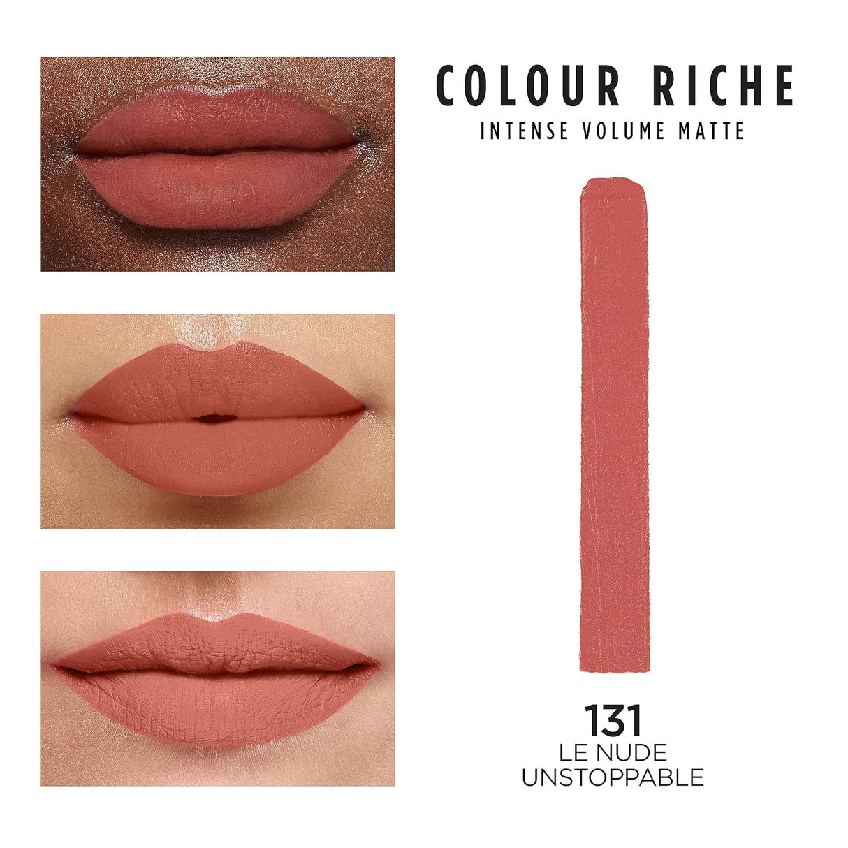 L'ORÉAL PARIS Colour Riche Intense Volume Matte Lipstick, 131 Le Nude Unstoppable, 0.06 oz-071249682142-LR-351869-2-LR eShop