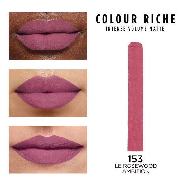 L'ORÉAL PARIS Colour Riche Intense Volume Matte Lipstick, 153 Le Rosewood Ambition, 0.06 oz-071249658628-LR-347248-2-LR eShop