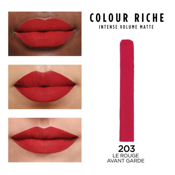 L'ORÉAL PARIS Colour Riche Intense Volume Matte Lipstick, 203 Le Rouge Avant-Garde, 0.06 oz-071249658673-LR-347247-2-LR eShop