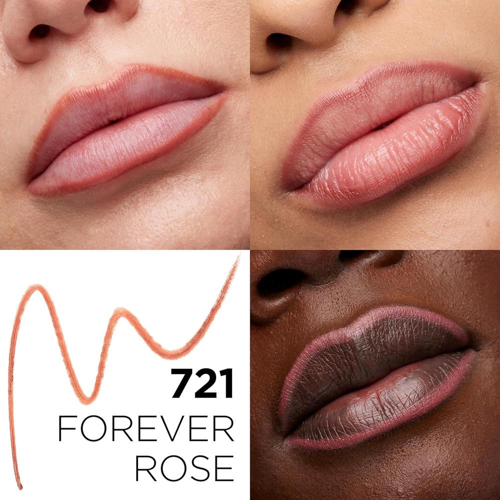 L'ORÉAL PARIS Colour Riche Lip Liner with Omega 3 and Vitamin E, 721 Forever Rose, 0.007 oz.-071249046197-LR-132651-2-LR eShop