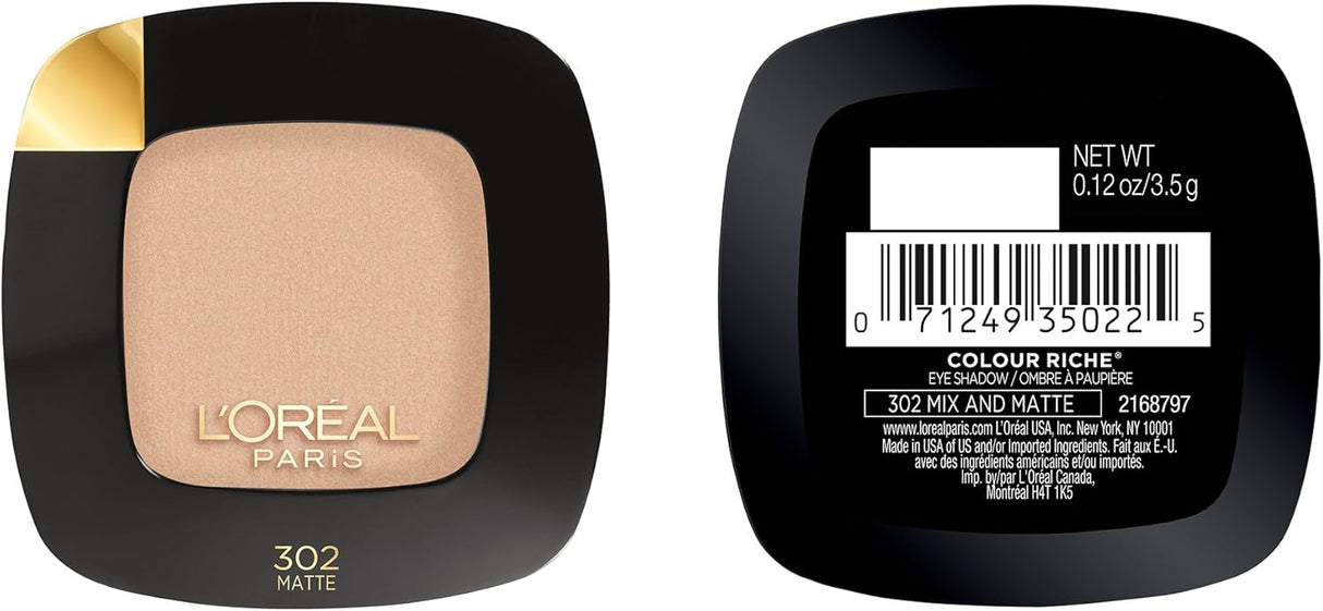 L'ORÉAL PARIS Colour Riche Monos Eyeshadow, 302 Mix And Matte, 0.12 oz.-071249350225-LR-315125-3-LR eShop
