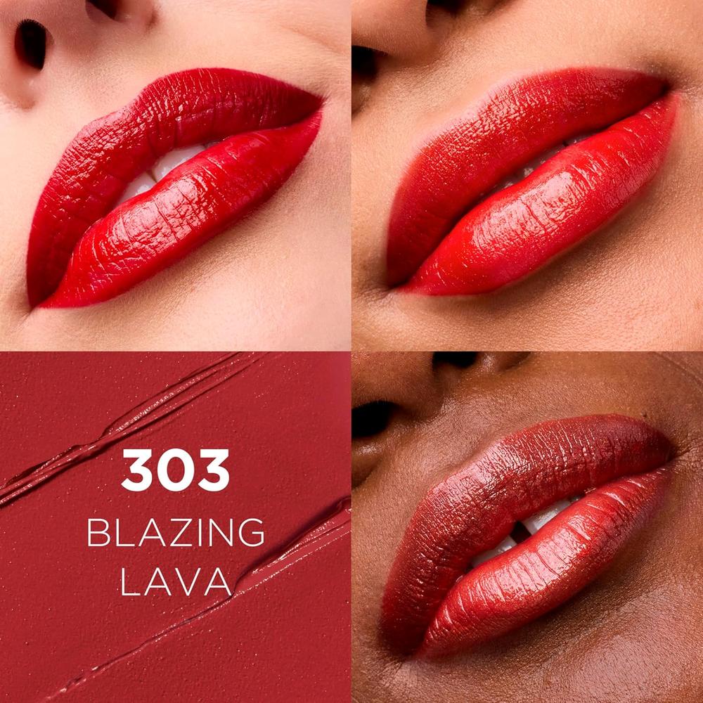 L'ORÉAL PARIS Colour Riche Original Satin Lipstick for Moisturized Lips, 303 Blazing Lava, 0.13 oz.-071249216408-LR-231722-2-LR eShop