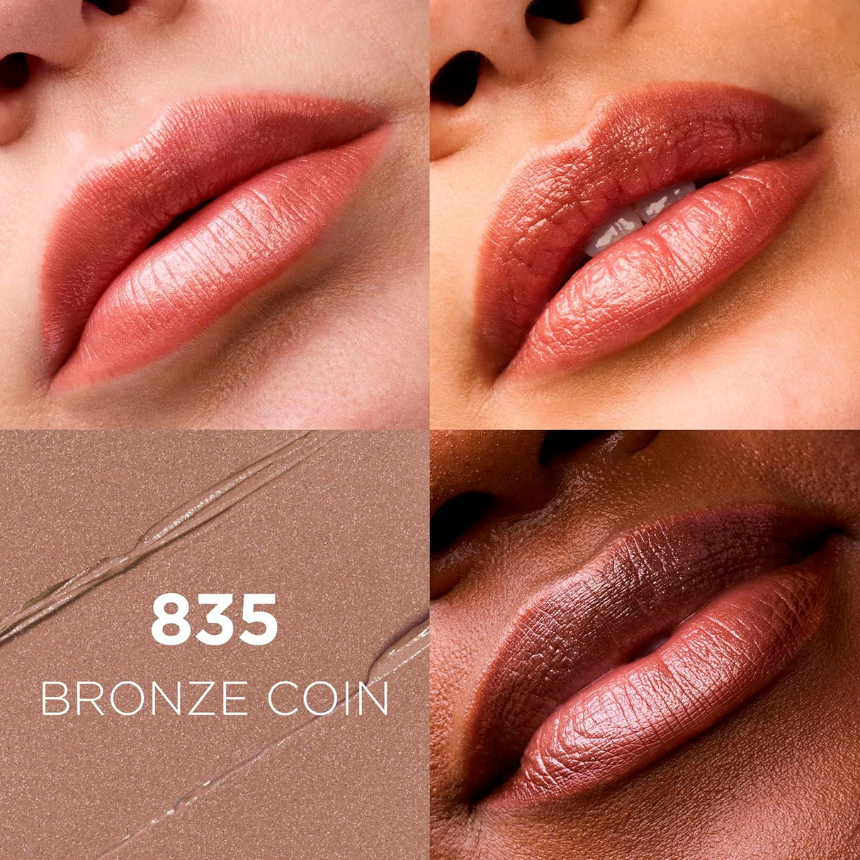 L'ORÉAL PARIS Colour Riche Original Satin Lipstick for Moisturized Lips, 835 Bronze Coin, 0.13 oz.-071249045954-LR-132639-2-LR eShop