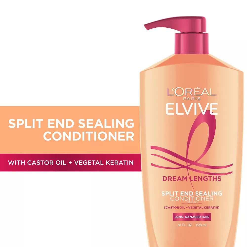 L'ORÉAL PARIS Elvive Dream Lengths Conditioner for Long, Damaged Hair, 28 oz-071249420669-LR-361627-3-LR eShop