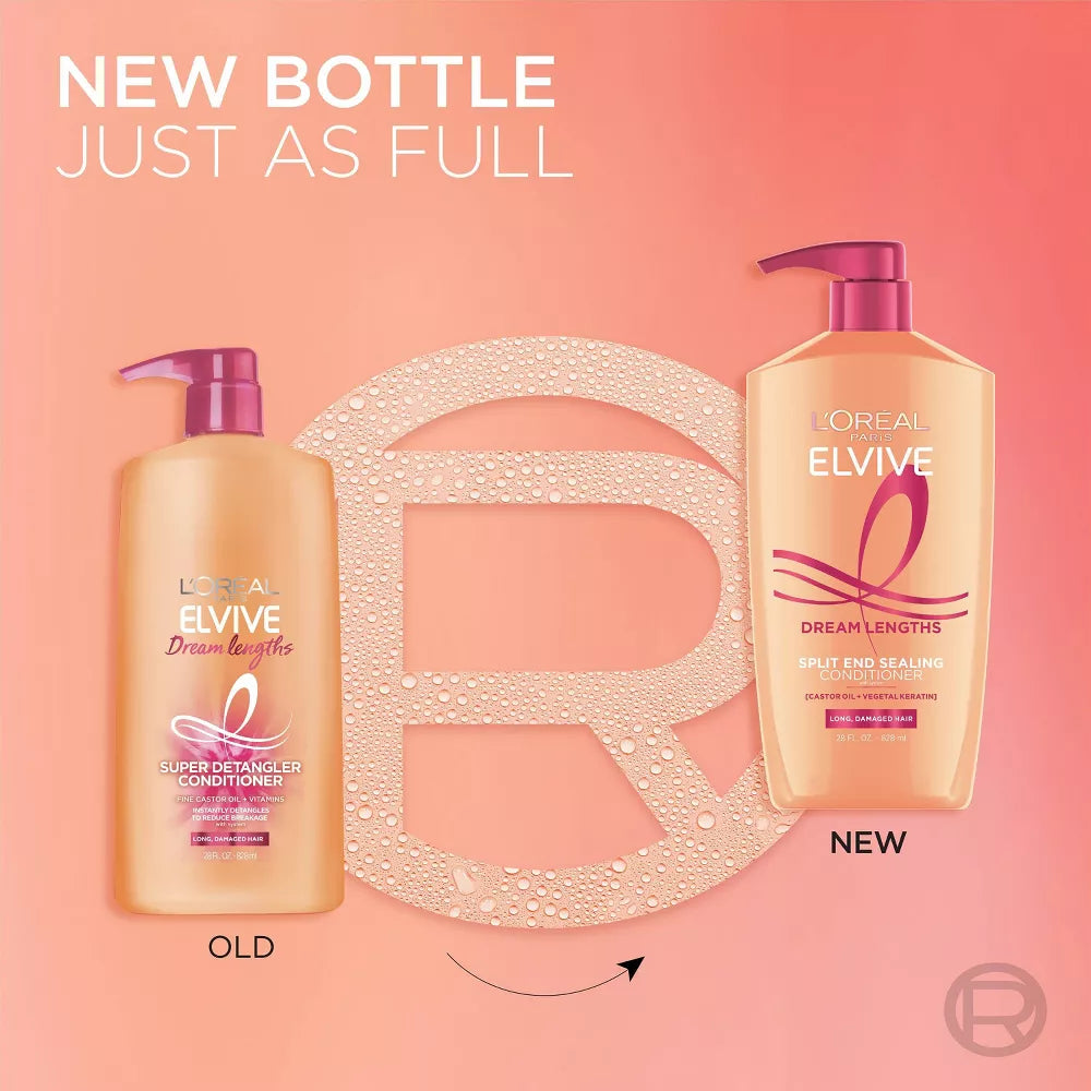 L'ORÉAL PARIS Elvive Dream Lengths Conditioner for Long, Damaged Hair, 28 oz-071249420669-LR-361627-8-LR eShop