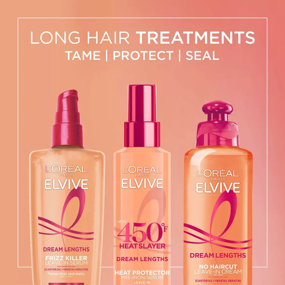 L'ORÉAL PARIS Elvive Dream Lengths Frizz Killer Serum, 3.4 oz-071249422779-LR-361628-6-LR eShop