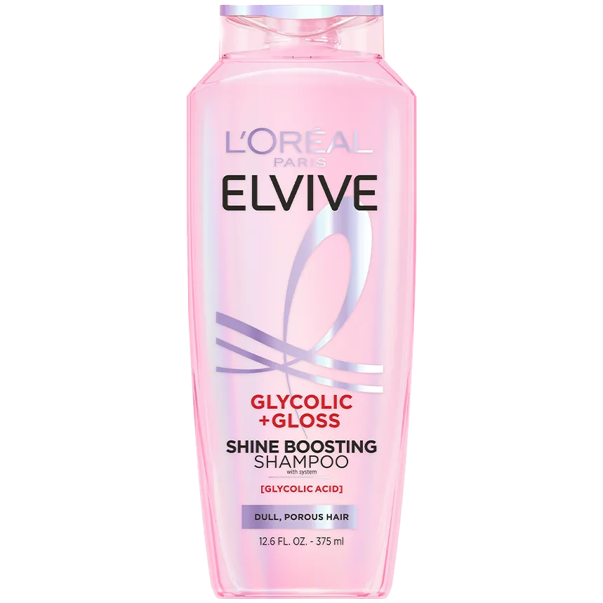 L'ORÉAL PARIS Elvive Glycolic + Gloss Shine Boosting Shampoo, 12.6 oz-071249704325-LR-361642-1-LR eShop